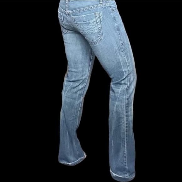 2s Armani Exchange womens low rise bootcut jeans - Picture 4 of 4